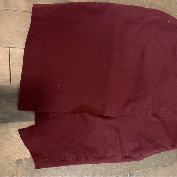 Banana republic midis dress slight slit burgundy - Picture 3 of 11